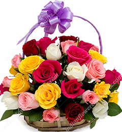 send 30 Roses Basket delivery